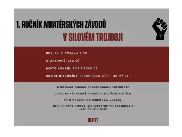 1. ročník amaterský závodů